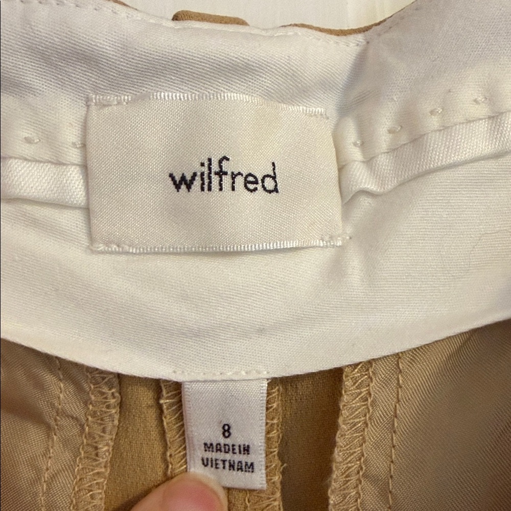 Aritzia Wilfred High-Rise Wide Leg Trousers size 8 - Picture 3 of 7